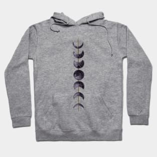 Moon. Moon phases. Halloween print. Moon print Hoodie